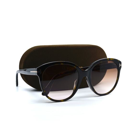 NEW TOM FORD TF957-D/S 52F HAVANA BROWN GRADIENT OVERSIZED AUTHENTIC SUN… - Picture 9 of 12